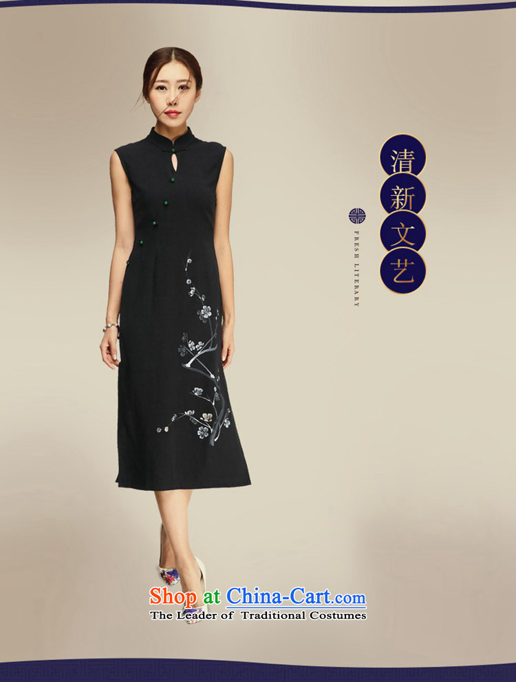 No. of Ramadan cheongsam dress Tang 2015 Summer new retro women's dresses Black XL Photo, prices, brand platters! The elections are supplied in the national character of distribution, so action, buy now enjoy more preferential! As soon as possible.