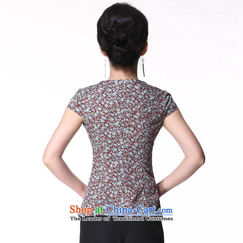 Sau Kwun Tong and a national women's wind/replace Ms. Tang Xia blouses/Chinese improved short-sleeved picture color XL, Sau Kwun Tong shopping on the Internet has been pressed.