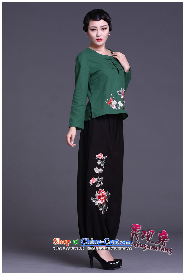 [Sau Kwun Tong] synchronised Mudan spring long-sleeved T-shirt /2015 Ms. Tang Gown of ethnic women's two kits pack Black XL Photo, prices, brand platters! The elections are supplied in the national character of distribution, so action, buy now enjoy more preferential! As soon as possible.