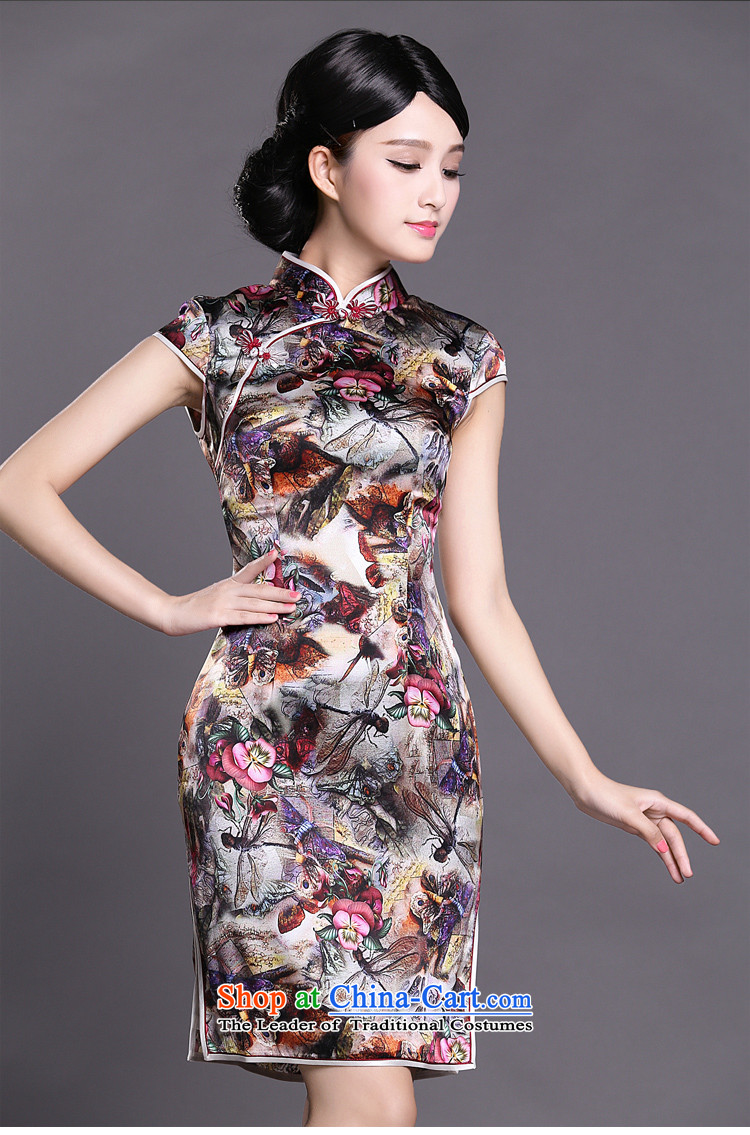 Joe was aristocratic ethnic cheongsam dress silk-day summer ZS011 Ms. improved suit XL Photo, prices, brand platters! The elections are supplied in the national character of distribution, so action, buy now enjoy more preferential! As soon as possible.
