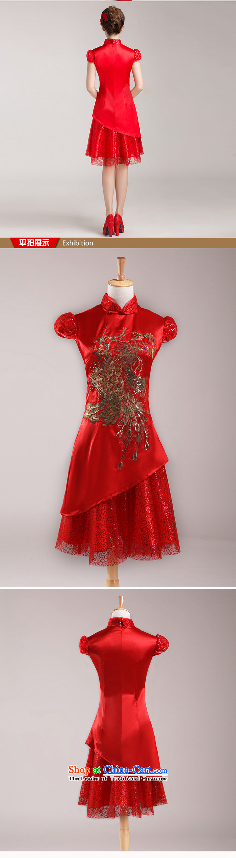 Charlene Choi Ling marriages cheongsam wedding dresses, Red Chinese improved services for summer bows retro cheongsam dress XXL picture, prices, brand platters! The elections are supplied in the national character of distribution, so action, buy now enjoy more preferential! As soon as possible.