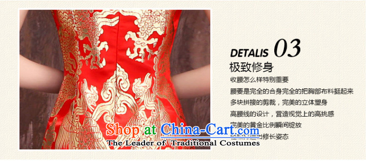 Charlene Choi spirit of marriages red short bows services 2015 new dragon robe CHINESE CHEONGSAM bride with improved L pictures, prices, brand platters! The elections are supplied in the national character of distribution, so action, buy now enjoy more preferential! As soon as possible.