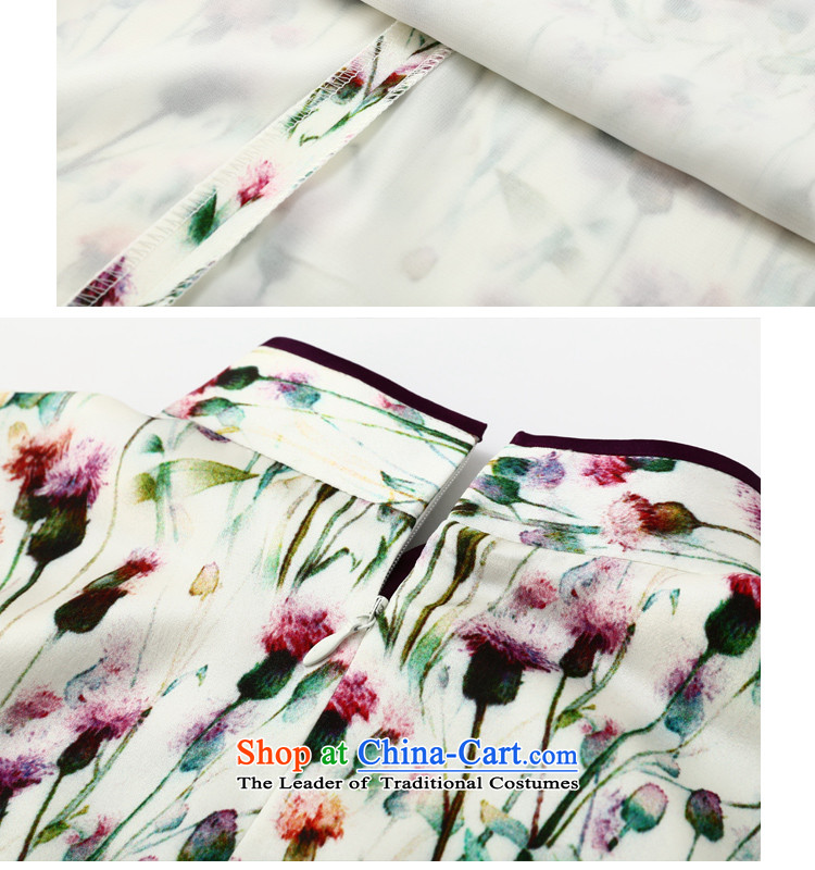 Joe was aristocratic heavyweight Silk Cheongsam long daily in the Republic of Korea women's wind improved ZS022 White XXL picture, prices, brand platters! The elections are supplied in the national character of distribution, so action, buy now enjoy more preferential! As soon as possible.