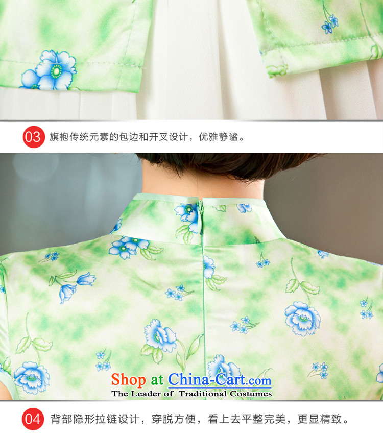 The pro-am daily new improvements by 2015 stylish short-sleeved summer cheongsam dress shirt FMS-236+ girls qipao skirt m White Snow woven skirts XL Photo, prices, brand platters! The elections are supplied in the national character of distribution, so action, buy now enjoy more preferential! As soon as possible.