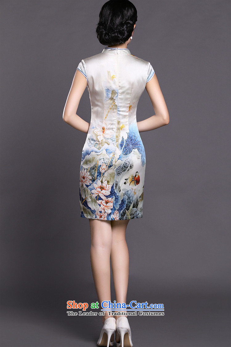 Joe was aristocratic summer new short-sleeved improved qipao skirt silk ethnic ZS024 white S picture, prices, brand platters! The elections are supplied in the national character of distribution, so action, buy now enjoy more preferential! As soon as possible.