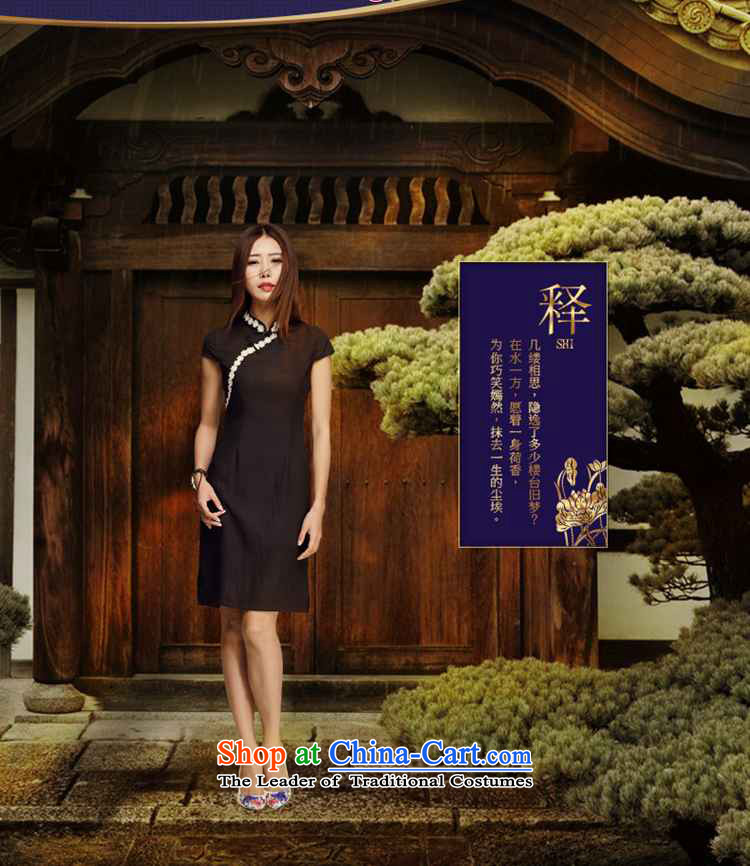 No. of Ramadan cheongsam dress Tang 2015 new summer improved qipao cotton linen dresses, temperament cheongsam dress photo color pictures, prices, XL brand platters! The elections are supplied in the national character of distribution, so action, buy now enjoy more preferential! As soon as possible.
