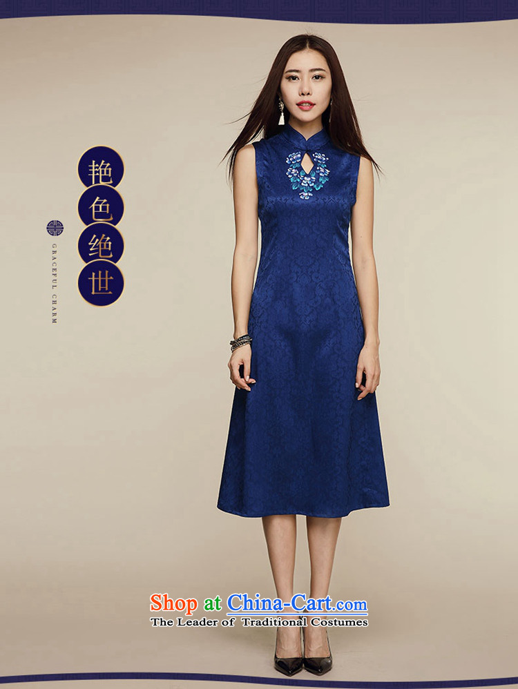 No. Tang Ramadan porcelain cheongsam dress for summer 2015 New Stylish retro daily Ms. improved graphics thin cheongsam dress photo color pictures, prices, XL brand platters! The elections are supplied in the national character of distribution, so action, buy now enjoy more preferential! As soon as possible.