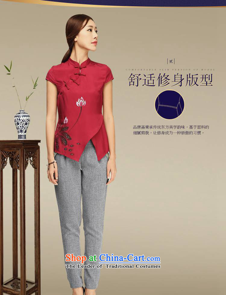 No. 2015, Tang Dynasty Ramadan Tang summer improved Han-China wind women short-sleeved T-shirt qipao retro RED M picture, prices, brand platters! The elections are supplied in the national character of distribution, so action, buy now enjoy more preferential! As soon as possible.