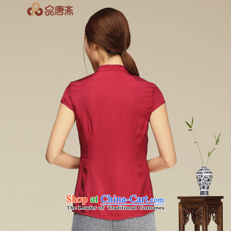 No. 2015, Tang Dynasty Ramadan Tang summer improved Han-China wind women short-sleeved T-shirt qipao retro RED M Tang Ramadan , , , No. shopping on the Internet