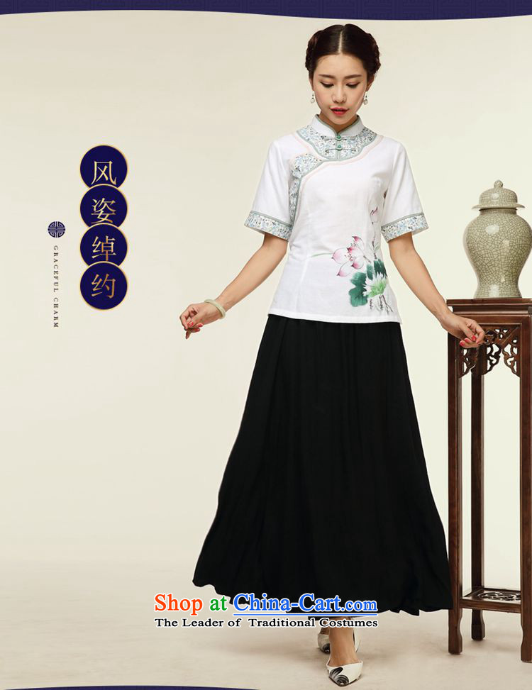 No. of Ramadan 2015 Tang cotton linen dresses shirt China wind cotton linen, Ms. Tang dynasty tea services map color pictures, prices, XL brand platters! The elections are supplied in the national character of distribution, so action, buy now enjoy more preferential! As soon as possible.