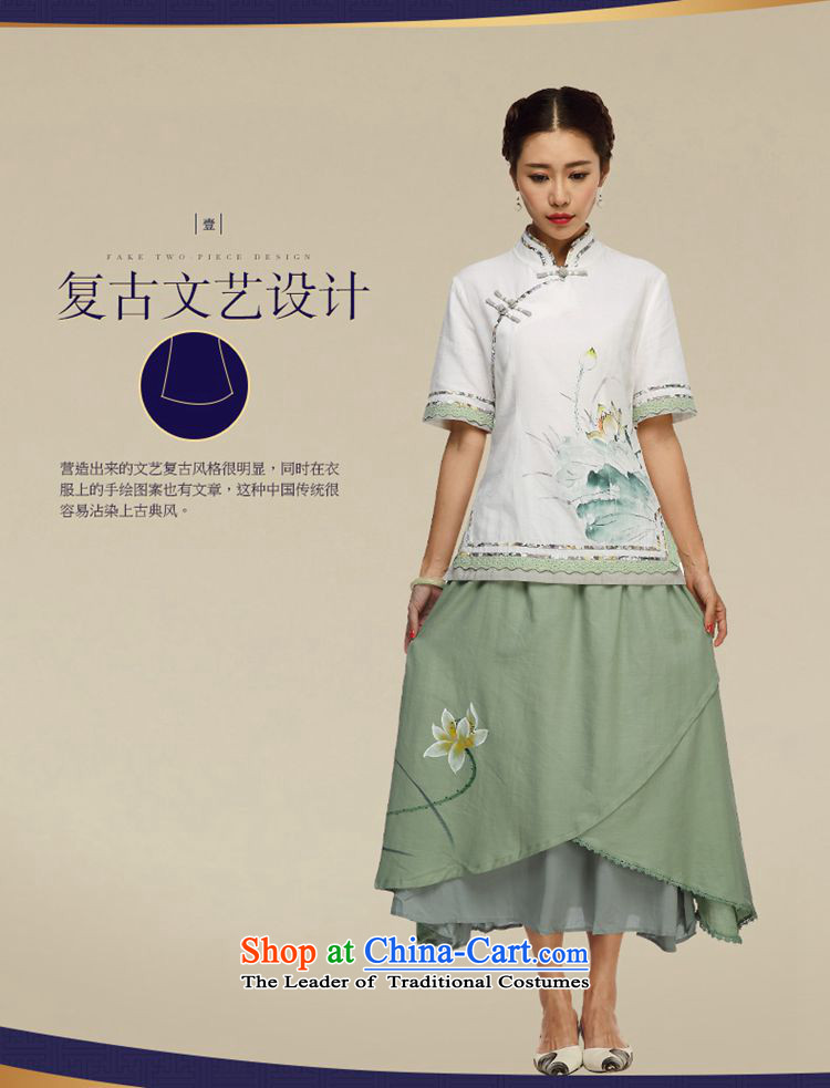 No. of Ramadan 2015 Summer Tang new cotton linen clothes Tang dynasty improvements qipao daily tea services retreat serving picture color S picture, prices, brand platters! The elections are supplied in the national character of distribution, so action, buy now enjoy more preferential! As soon as possible.