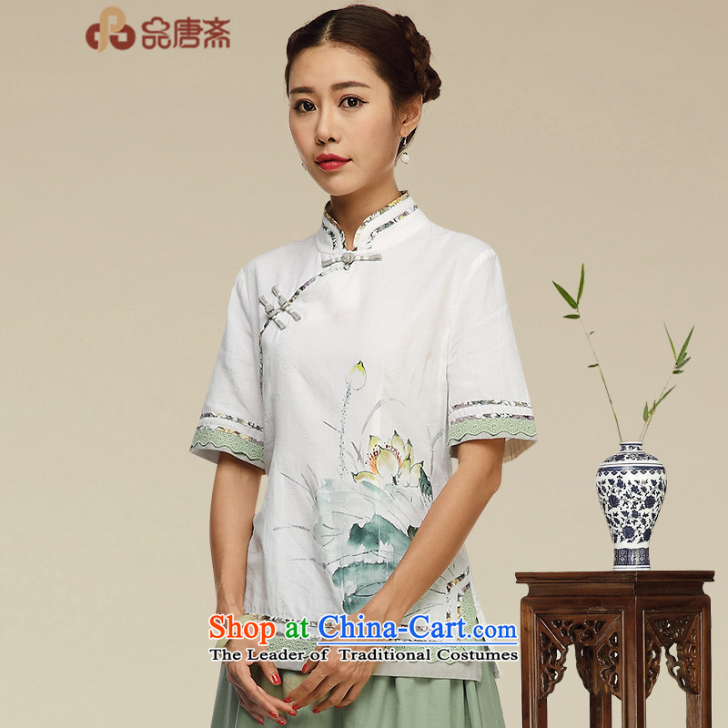 No. of Ramadan 2015 Summer Tang new cotton linen clothes Tang dynasty improvements qipao daily tea services retreat serving picture color S products Tang Ramadan , , , shopping on the Internet
