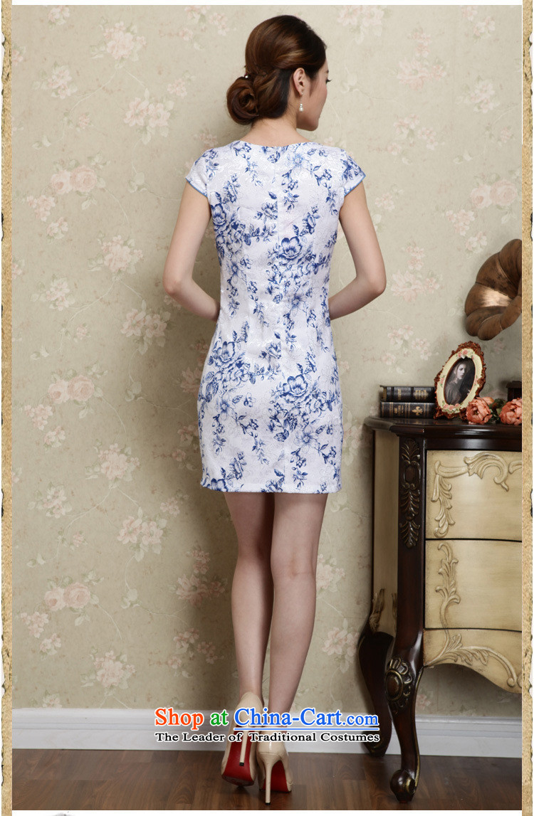 The estimated 2015 Summer nz female new Sau San cheongsam dress JAYT28 BLUE L picture, prices, brand platters! The elections are supplied in the national character of distribution, so action, buy now enjoy more preferential! As soon as possible.