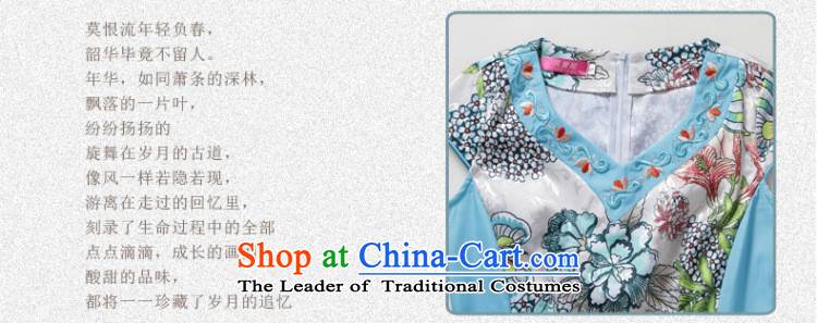 In accordance with the American female's package and retro qipao Sau San cheongsam dress short of qipao female LYE66616 BLUE XXL picture, prices, brand platters! The elections are supplied in the national character of distribution, so action, buy now enjoy more preferential! As soon as possible.