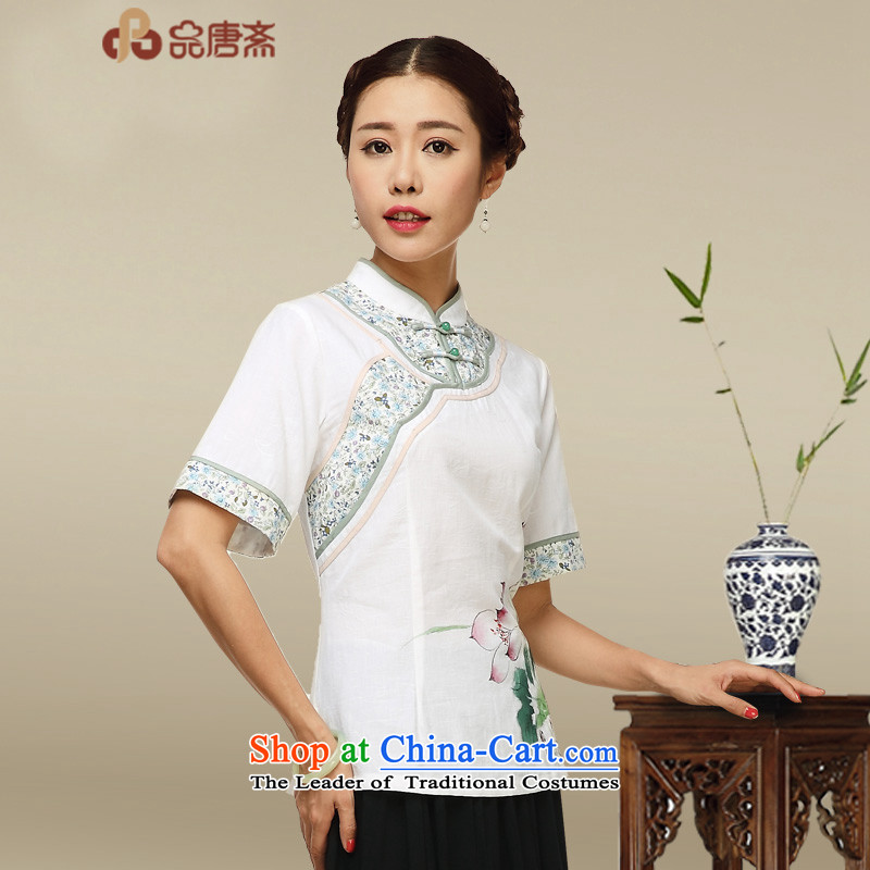 No. of Ramadan 2015 Tang cotton linen dresses shirt China wind cotton linen, Ms. Tang dynasty tea services picture color M Tang Ramadan , , , No. shopping on the Internet