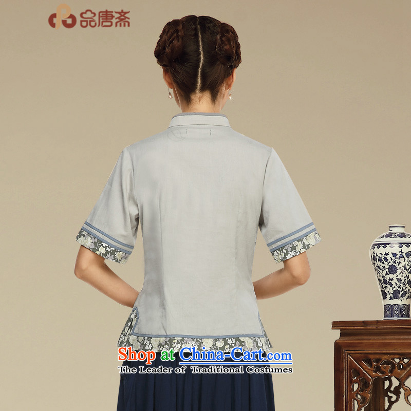 Tang Tang Dynasty Ramadan No. female summer retro China wind tea services improved Han-short-sleeved T-shirt color pictures , L qipao and Tang Ramadan , , , shopping on the Internet