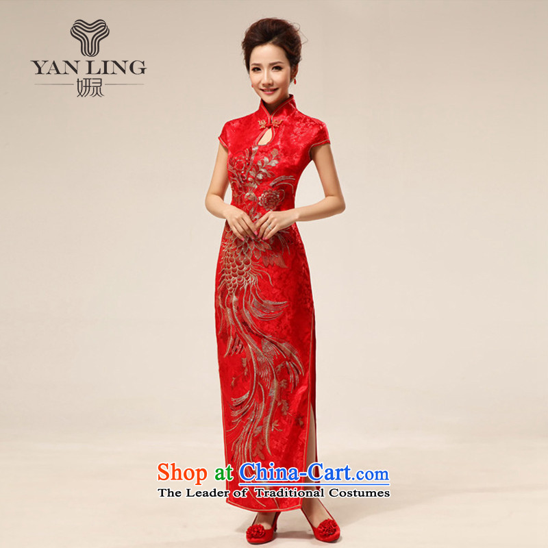 Charlene Choi Spirit and sexy Chinese Style 2015 improved qipao bride retro red qipao qipao married 63 XL