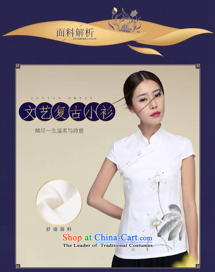 No. of Ramadan 2015 T-shirt qipao Tang Summer Tea Service Han-girl summer improvement of ethnic women Tang blouses picture color S picture, prices, brand platters! The elections are supplied in the national character of distribution, so action, buy now enjoy more preferential! As soon as possible.