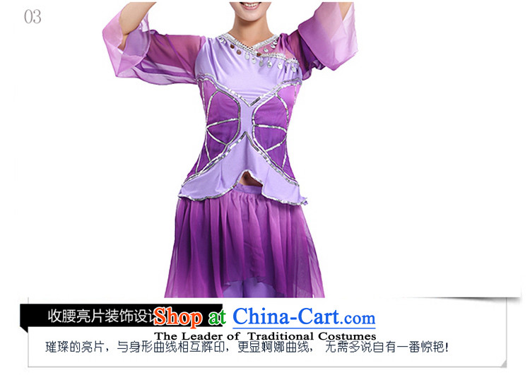 Time the new Syrian products ancient classical dance clothing will serve national yangko Ms Tsang said fairies stage costumes Fan Dance apparel older square dance package purple XS picture, prices, brand platters! The elections are supplied in the national character of distribution, so action, buy now enjoy more preferential! As soon as possible.