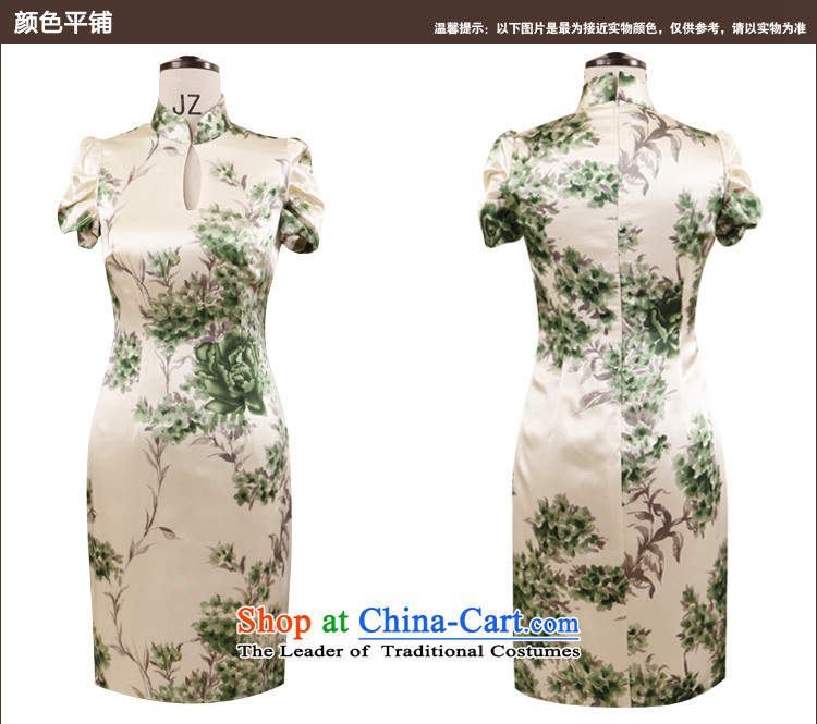 Love of birds words Cheong Wa Fong new cheongsam dress 2015 improved stylish summer short-sleeved daily silk cheongsam dress QD772 figure - S picture, prices, brand platters! The elections are supplied in the national character of distribution, so action, buy now enjoy more preferential! As soon as possible.