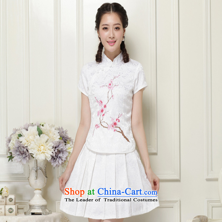 In cuff kit shirt qipao short skirt two kits of nostalgia for the improvement of students of the Tang Dynasty outfits girls qipao white sleeves installed in a Phillips M/small picture of a code, prices, brand platters! The elections are supplied in the national character of distribution, so action, buy now enjoy more preferential! As soon as possible.