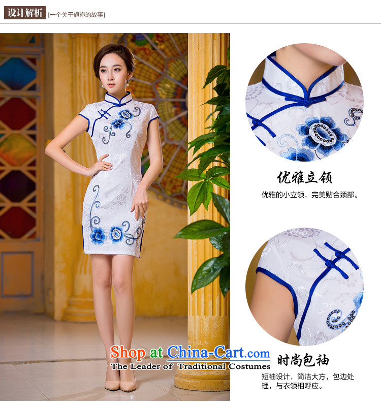 Love of the overcharged fresh retro Summer 2015 improved qipao new collar pattern embroidery high on the forklift truck and sexy beauty package and day-to-graphics thin dresses white S picture, prices, brand platters! The elections are supplied in the national character of distribution, so action, buy now enjoy more preferential! As soon as possible.