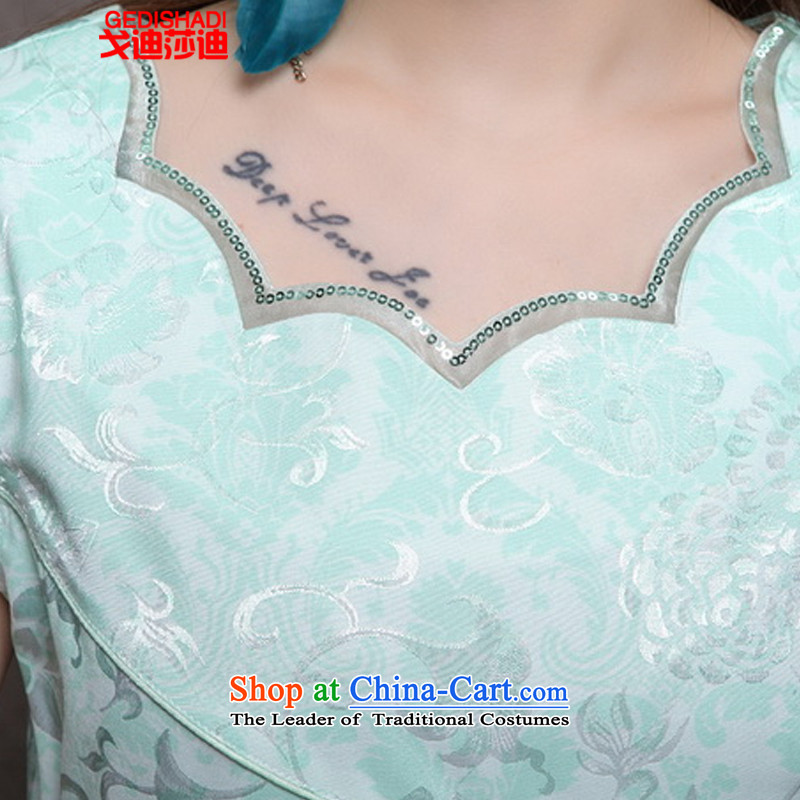 Gaudu Elisabeth Deere 2015 high-end of ethnic Chinese cheongsam dress retro style graphics thin cheongsam FA033_9902 Sau San pink XL, Gore Tanya (GEDISHADI) , , , shopping on the Internet