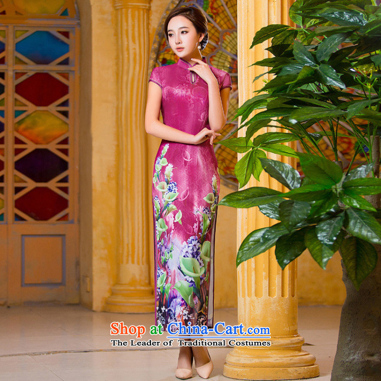 The five senses Figure Sau San sexy republic of korea long cheongsam dress 2015 Summer new women's China wind the flag color photo of wind dress WGT001 XL Photo, prices, brand platters! The elections are supplied in the national character of distribution, so action, buy now enjoy more preferential! As soon as possible.