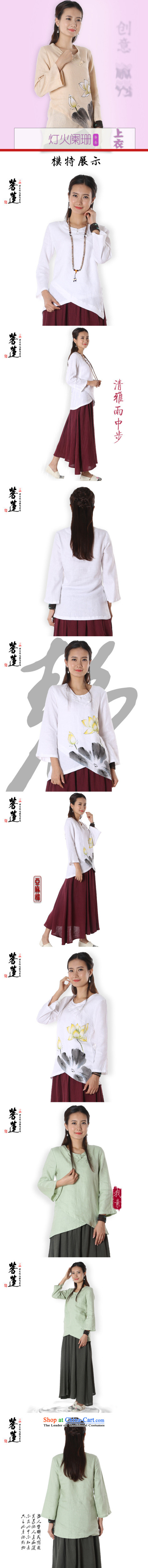 On Lin Yi cotton linen retreat women fall flax I should be grateful if you would have a ball-painted Zen Services China wind yoga services white L T-shirt, prices, brand image of Platters! The elections are supplied in the national character of distribution, so action, buy now enjoy more preferential! As soon as possible.