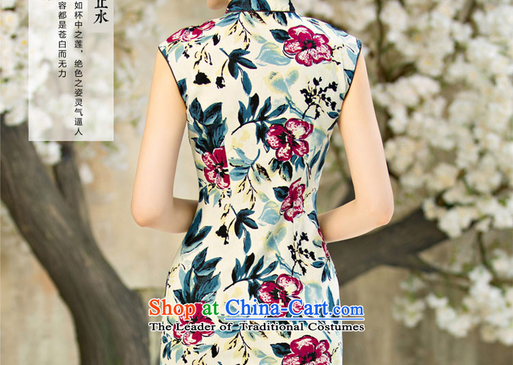 The pro-am daily, the new 2015 improved cheongsam dress summer retro style short, short-sleeved cheongsam dress suit L picture, prices, brand platters! The elections are supplied in the national character of distribution, so action, buy now enjoy more preferential! As soon as possible.
