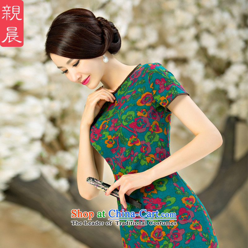 The pro-am daily new improvements by 2015 cheongsam dress Ms. Stylish retro summer short, short-sleeved cheongsam dress short, M, PRO-AM , , , shopping on the Internet