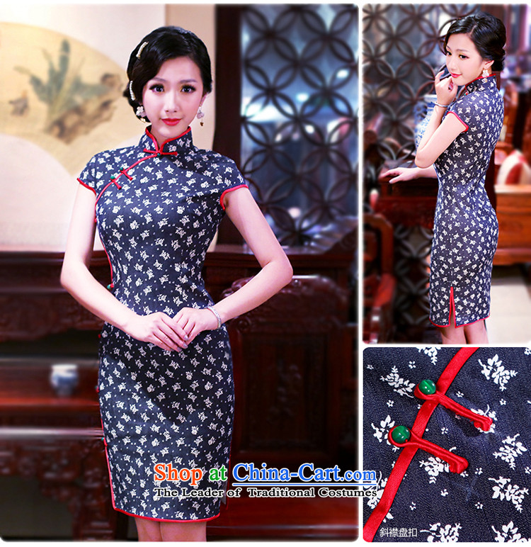 After a day of wind- qipao Chinese qipao pixel color improved retro red fabric Gangnam style cowboy 2085 New 2085 Blue M picture, prices, brand platters! The elections are supplied in the national character of distribution, so action, buy now enjoy more preferential! As soon as possible.