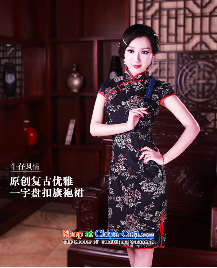 After a new wind 2015 Summer qipao skirt Fashion cowboy daily retro cheongsam dress 2100 New 2100 suit S picture, prices, brand platters! The elections are supplied in the national character of distribution, so action, buy now enjoy more preferential! As soon as possible.