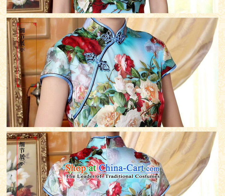 Floral heavyweight Ms. Silk Cheongsam retro improved Mock-neck herbs extract poster stretch of Sau San double short cheongsam floral 2XL Photo, prices, brand platters! The elections are supplied in the national character of distribution, so action, buy now enjoy more preferential! As soon as possible.