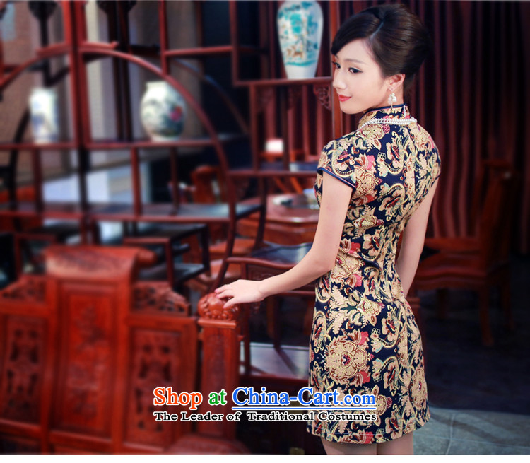 After a day of wind spring and summer 2015 new cotton, stylish improved short of Qipao short-sleeved qipao 4011 New 4011 suit S picture, prices, brand platters! The elections are supplied in the national character of distribution, so action, buy now enjoy more preferential! As soon as possible.