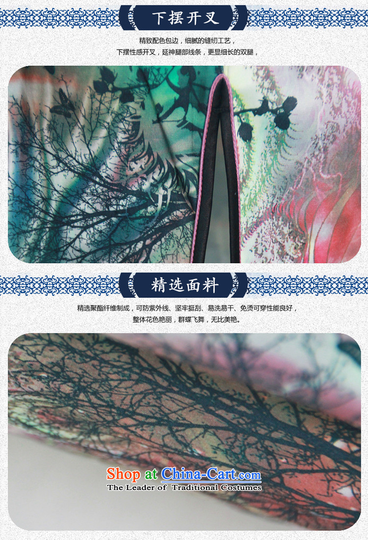 After a new wind 2015 skirt Fashion stamp daily qipao retro high-end cheongsam dress 4339th new 4339th green XL Photo, prices, brand platters! The elections are supplied in the national character of distribution, so action, buy now enjoy more preferential! As soon as possible.