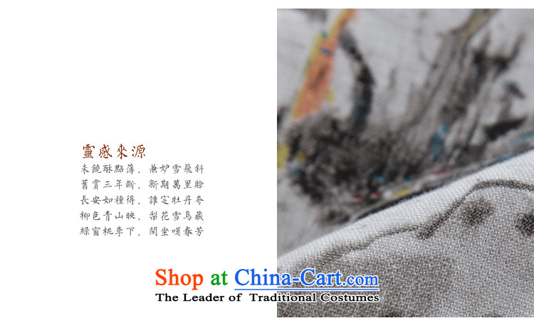 Pine Tree Hill Yunhai Ink Tang dynasty cotton linen dresses loose linen Han-girl arts van off-white linen Women's clothes autumn XXL picture, prices, brand platters! The elections are supplied in the national character of distribution, so action, buy now enjoy more preferential! As soon as possible.