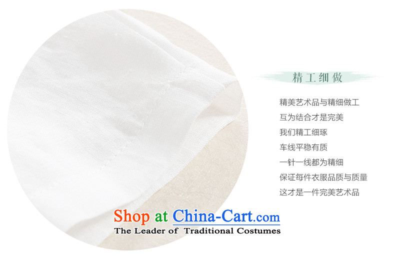 2015 New Ink China wind hand-painted lotus cotton linen retreat serving women Chinese Tang dynasty improved female Han-female white L picture, prices, brand platters! The elections are supplied in the national character of distribution, so action, buy now enjoy more preferential! As soon as possible.