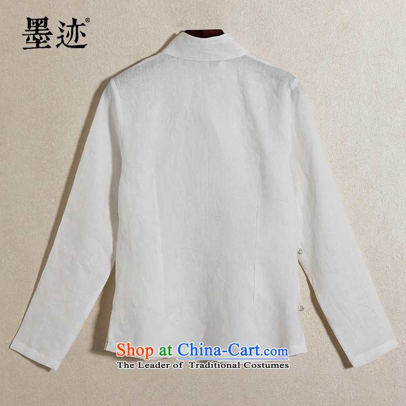 2015 New Ink China wind hand-painted lotus cotton linen retreat serving women Chinese Tang dynasty improved female Han-white ink, L, , , , female shopping on the Internet