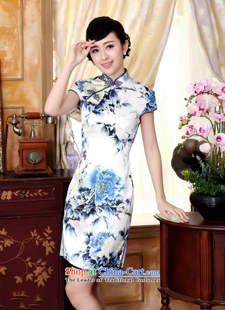 In accordance with the love of the summer l trendy new sheikhs wind daily cheongsam collar Classic tray clip short of Sau San Tong replacing cheongsam dress LGD/Z0025# figure M picture, prices, brand platters! The elections are supplied in the national character of distribution, so action, buy now enjoy more preferential! As soon as possible.