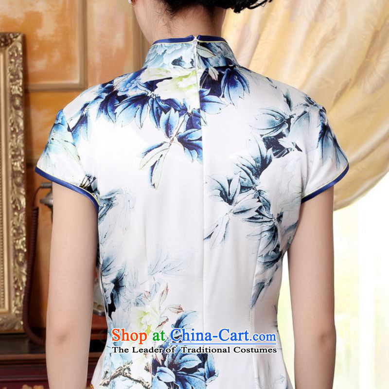 In accordance with the love of the summer l trendy new sheikhs wind daily cheongsam collar Classic tray clip short of Sau San Tong replacing cheongsam dress LGD/Z0025# figure in love L M , , , shopping on the Internet
