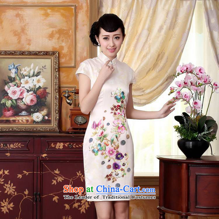 In accordance with the Love l summer trendy new for women of nostalgia for the improvement of Chinese collar is pressed to Sau San Tong short-sleeved qipao skirt LGD/Z0024# REPLACE figure S picture, prices, brand platters! The elections are supplied in the national character of distribution, so action, buy now enjoy more preferential! As soon as possible.
