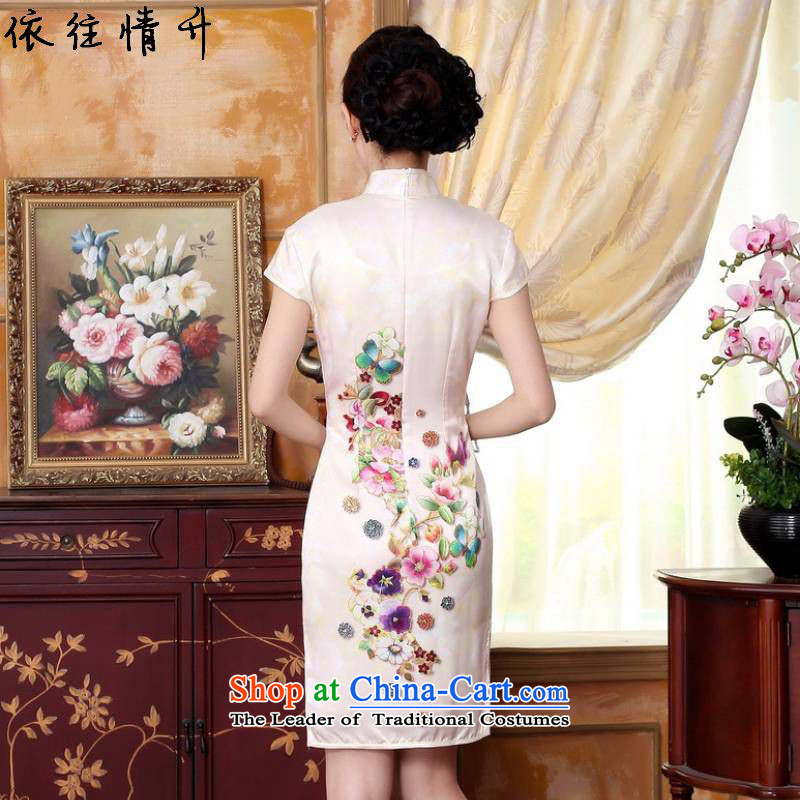 In accordance with the Love l summer trendy new for women of nostalgia for the improvement of Chinese collar is pressed to Sau San Tong short-sleeved qipao skirt LGD/Z0024# REPLACE figure S, in accordance with the Love l , , , shopping on the Internet
