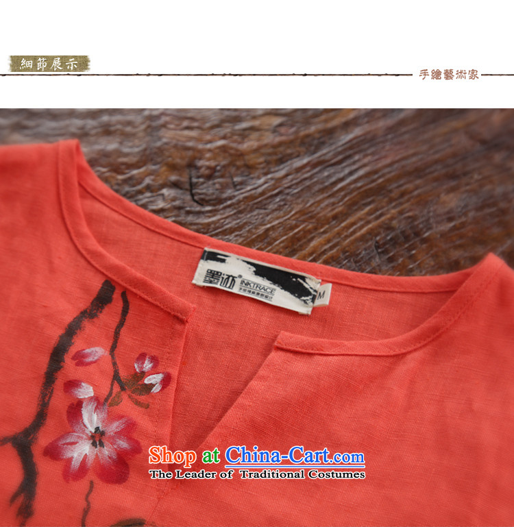 The Peach Blossom oriole ink 2015 Original loose cotton linen flax female fall inside the literary van cotton linen ethnic red-orange red M picture, prices, brand platters! The elections are supplied in the national character of distribution, so action, buy now enjoy more preferential! As soon as possible.