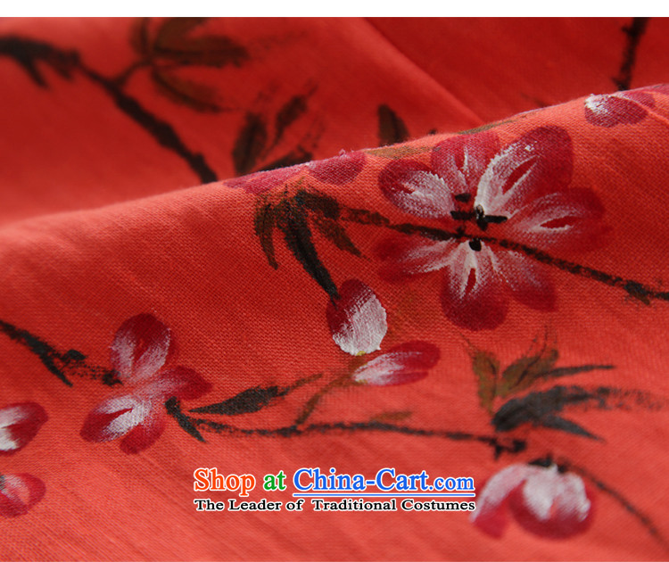 The Peach Blossom oriole ink 2015 Original loose cotton linen flax female fall inside the literary van cotton linen ethnic red-orange red M picture, prices, brand platters! The elections are supplied in the national character of distribution, so action, buy now enjoy more preferential! As soon as possible.
