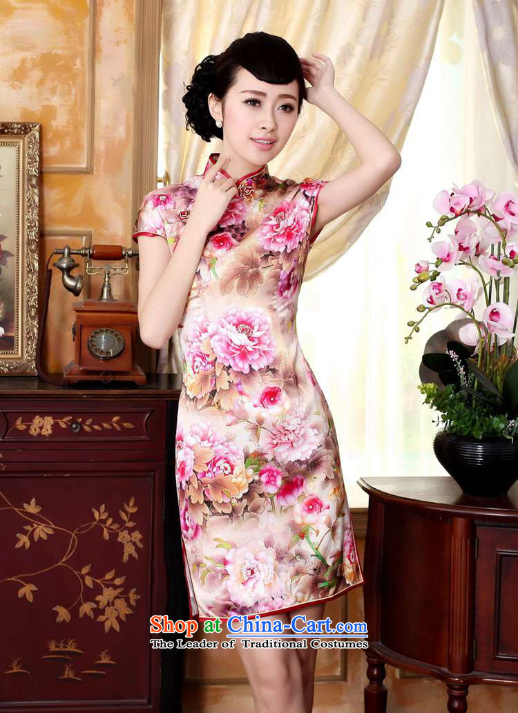 In accordance with the Love l summer trendy new for women retro ethnic improved Tang dynasty collar disc detained Sau San Tong loaded short-sleeved qipao skirt Lgd/z0022 figure XL Photo, prices, brand platters! The elections are supplied in the national character of distribution, so action, buy now enjoy more preferential! As soon as possible.