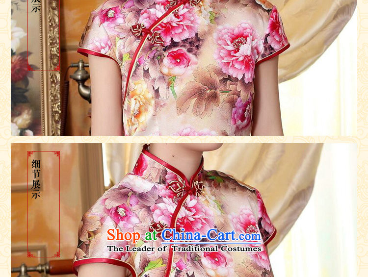 Dan smoke new summer qipao country color Tianxiang innocence Silk flower painting elastic positioning the herbs extract dinner short qipao swordmakers Mudan XL Photo, prices, brand platters! The elections are supplied in the national character of distribution, so action, buy now enjoy more preferential! As soon as possible.