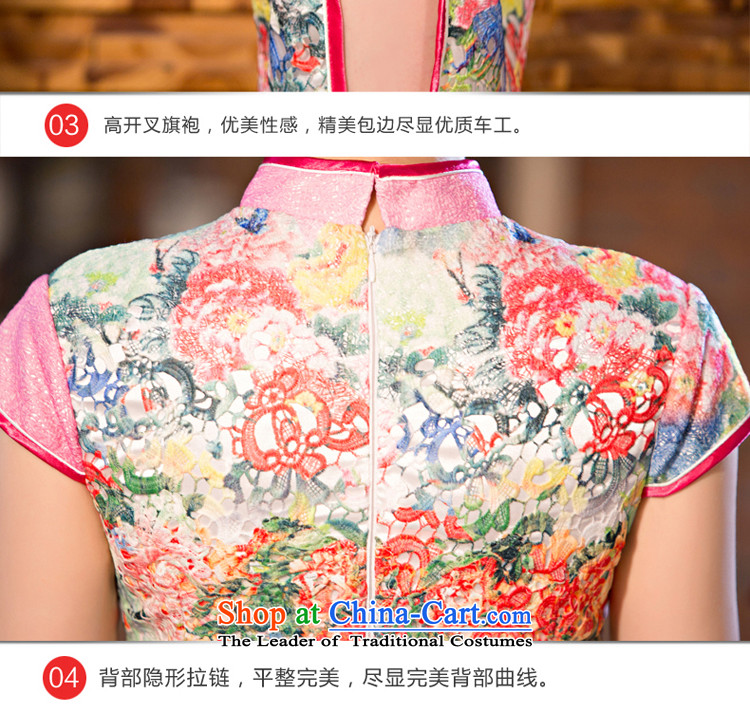 At 2015 new pro-style qipao daily dress improved Ms. summer long short-sleeved retro cheongsam dress pink 2XL Photo, prices, brand platters! The elections are supplied in the national character of distribution, so action, buy now enjoy more preferential! As soon as possible.