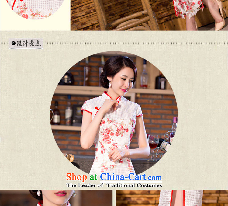 The pro-am daily new improvements by 2015 stylish lace cheongsam dress, summer long short-sleeved cheongsam dress long XL Photo, prices, brand platters! The elections are supplied in the national character of distribution, so action, buy now enjoy more preferential! As soon as possible.