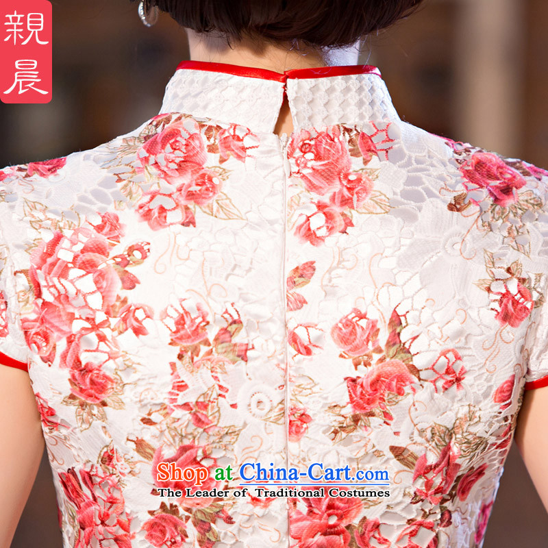 The pro-am daily new improvements by 2015 stylish lace cheongsam dress, summer long short-sleeved cheongsam dress long XL, pro-am , , , shopping on the Internet